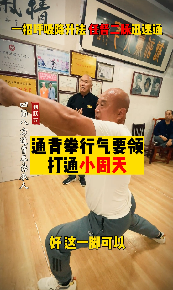 通背拳行氣要領(lǐng)，打通小周天，一招呼吸降升法任督二脈迅速通